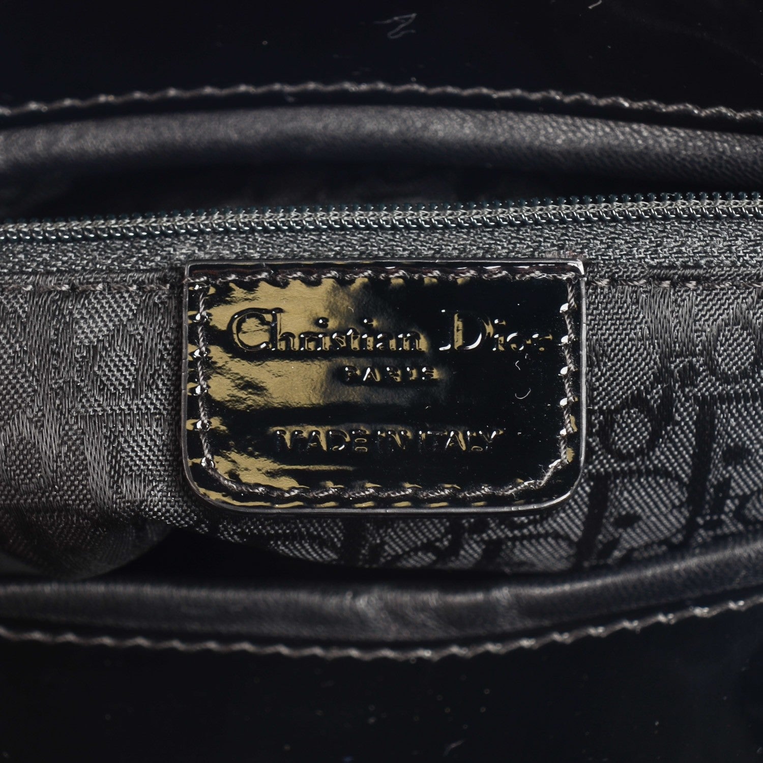 Christian Dior Patent Cannage Large Lady Dior Black 7 of 8