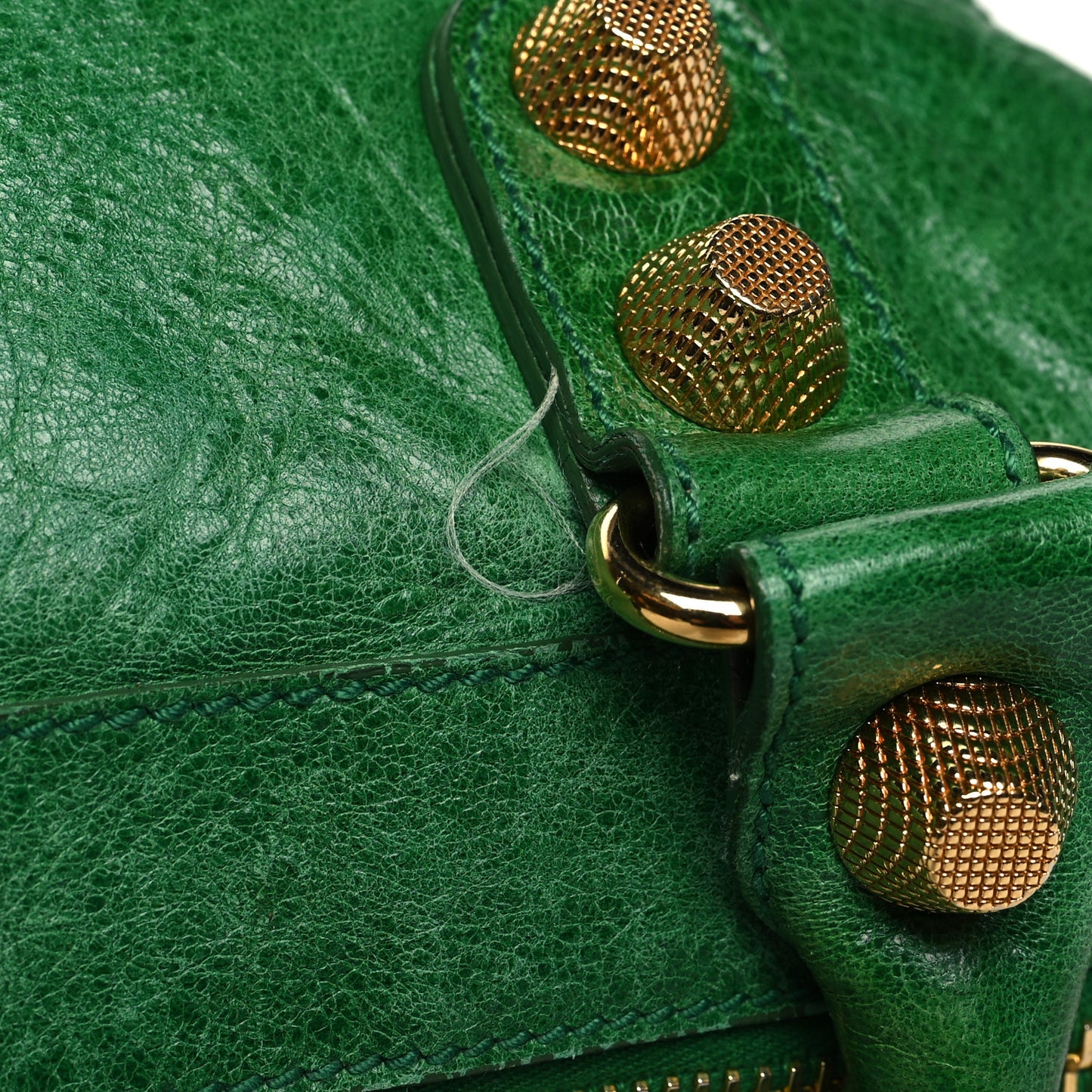 Agneau Giant 21 Gold Hardware Work Vert Gazon