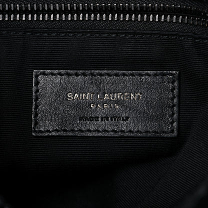 Saint Laurent Crinkled Calfskin Matelasse Monogram Medium Niki Chain Satchel Black 6 of 11