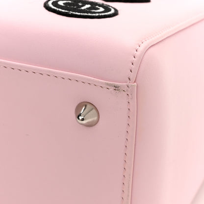 Christian Dior Calfskin Patent Embroidered Valentines Day Heart Medium Lady Dior Pink Multicolor 11 of 11