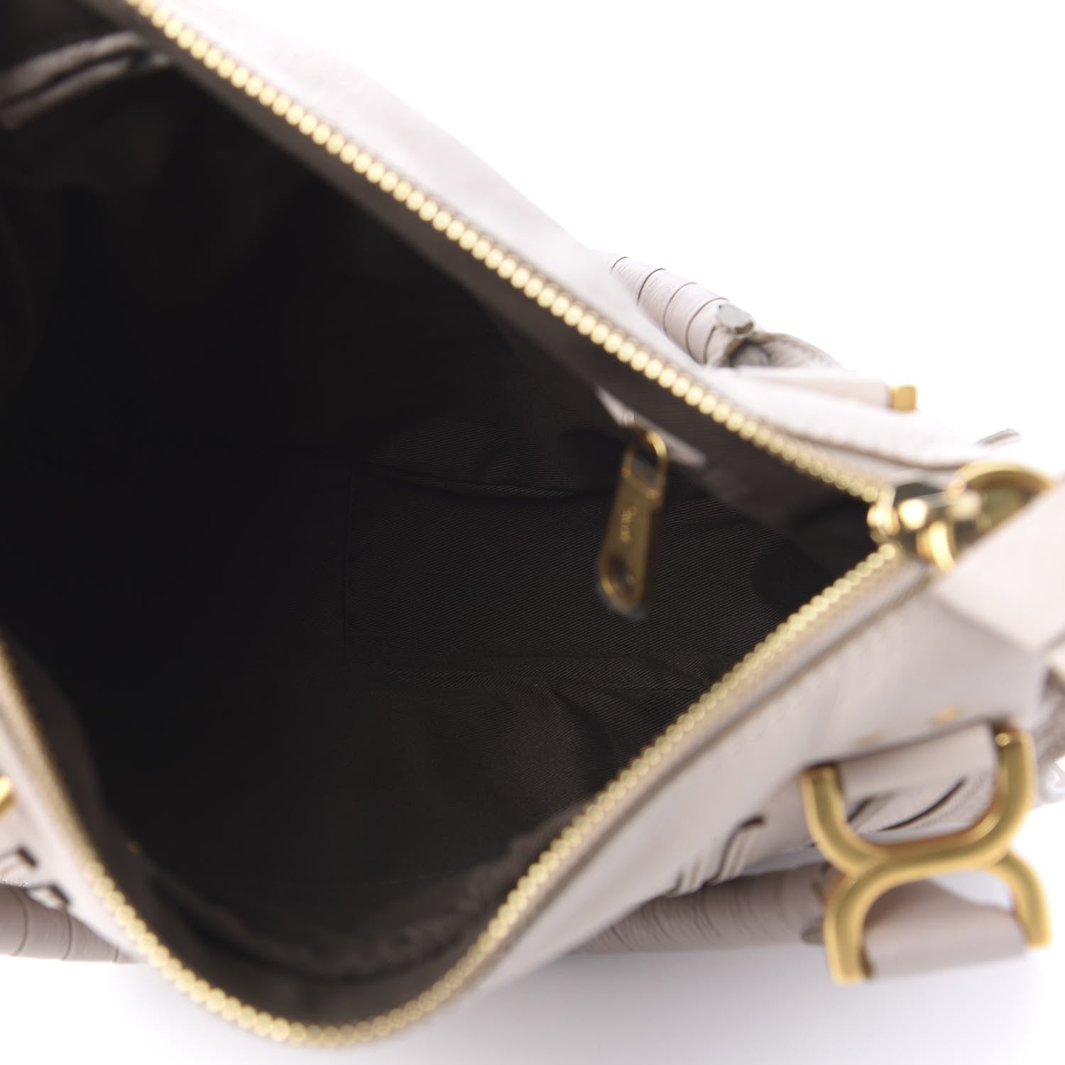Chloe Calfskin Medium Marcie Satchel Abstract White 6 of 10