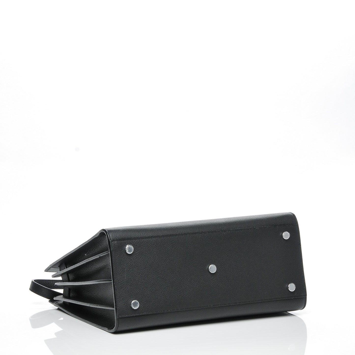 Grained Calfskin Small Sac De Jour Black