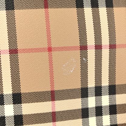 Burberry Canvas Vintage Check Calfskin Medium Freya Tote Briar Brown 12 of 13