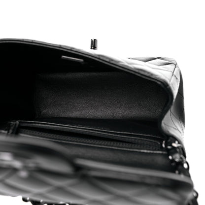 Chanel Lambskin Quilted Mini Square Flap So Black 5 of 10