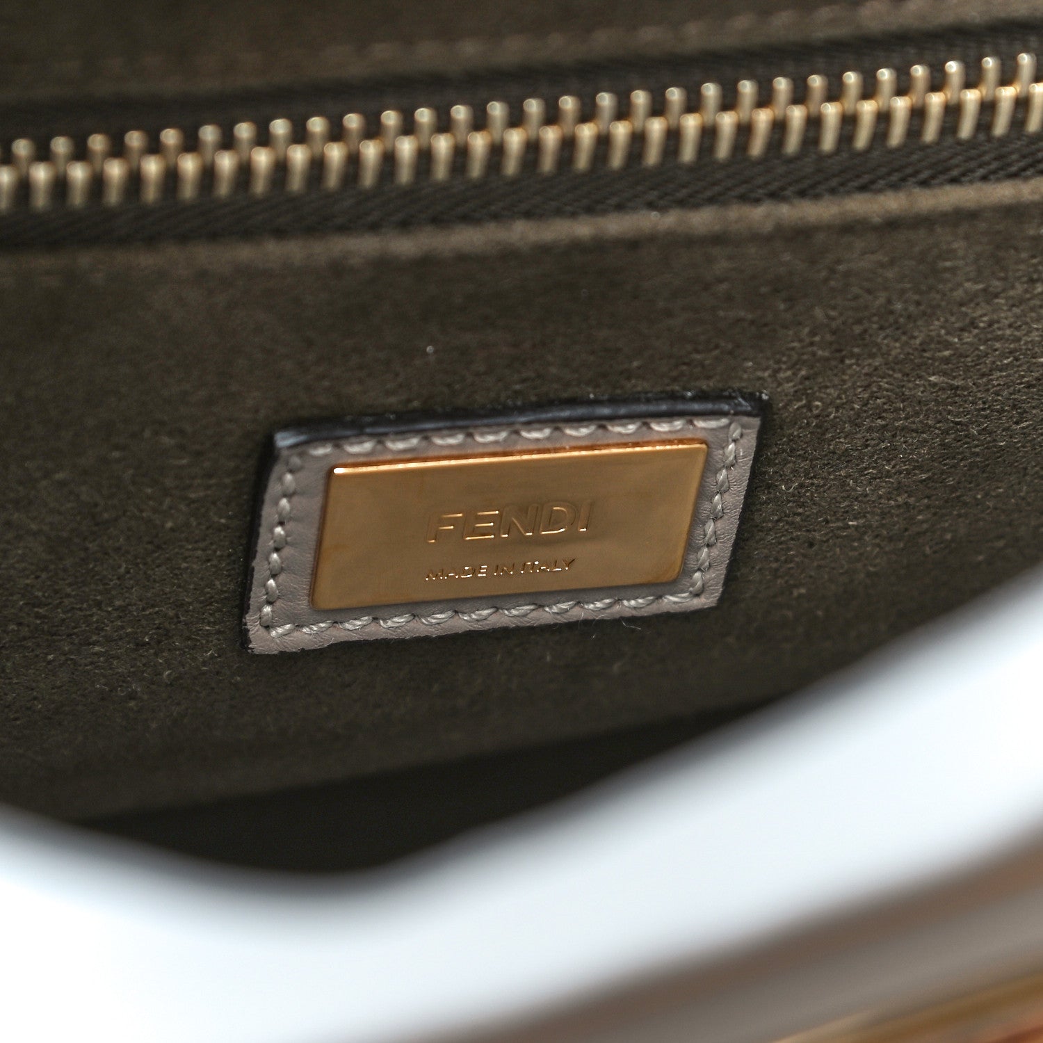 Fendi Vitello Seta Plexiglass Tortoise Medium Peekaboo Iconic Satchel Tortora 6 of 21