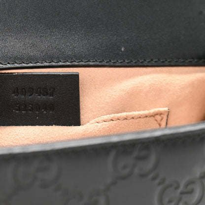 Gucci Guccissima Small Padlock Shoulder Bag Black 7 of 11