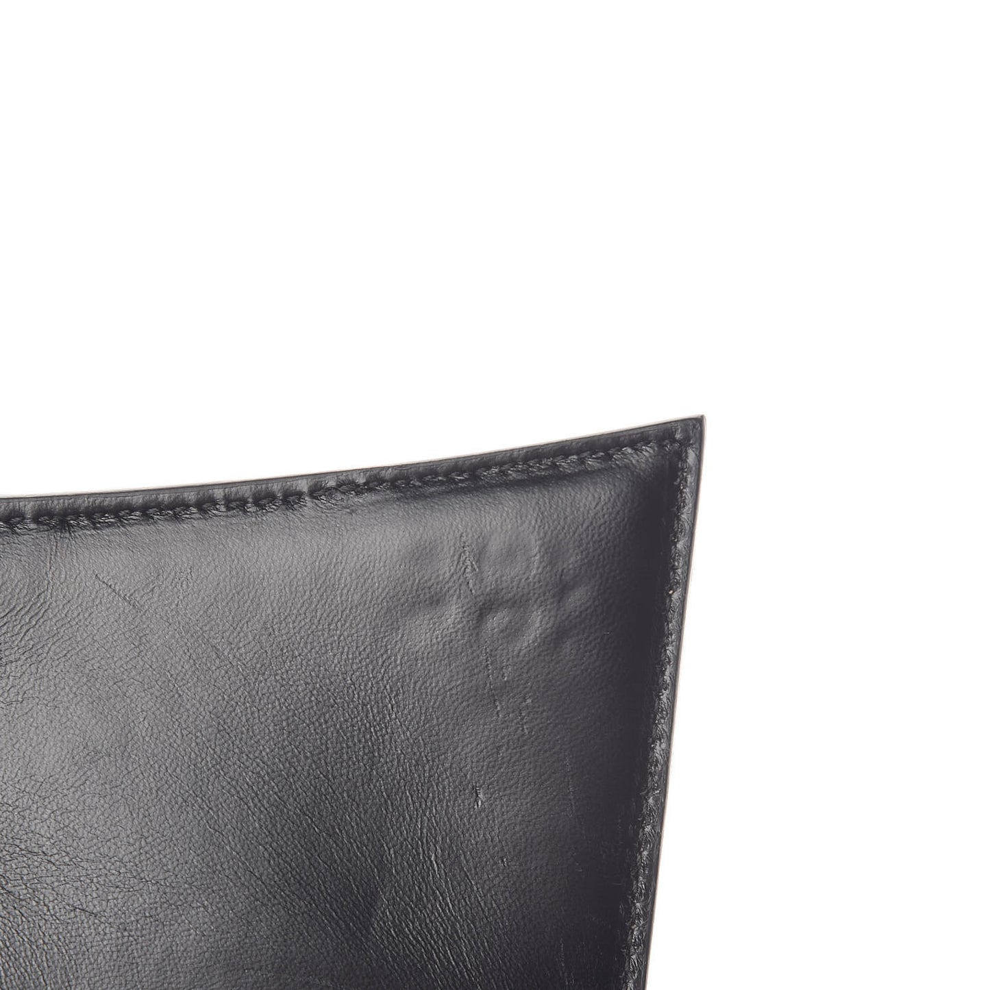 Shiny Calfskin Monochrome Crocodile Embossed Small Hourglass Top Handle Bag Black