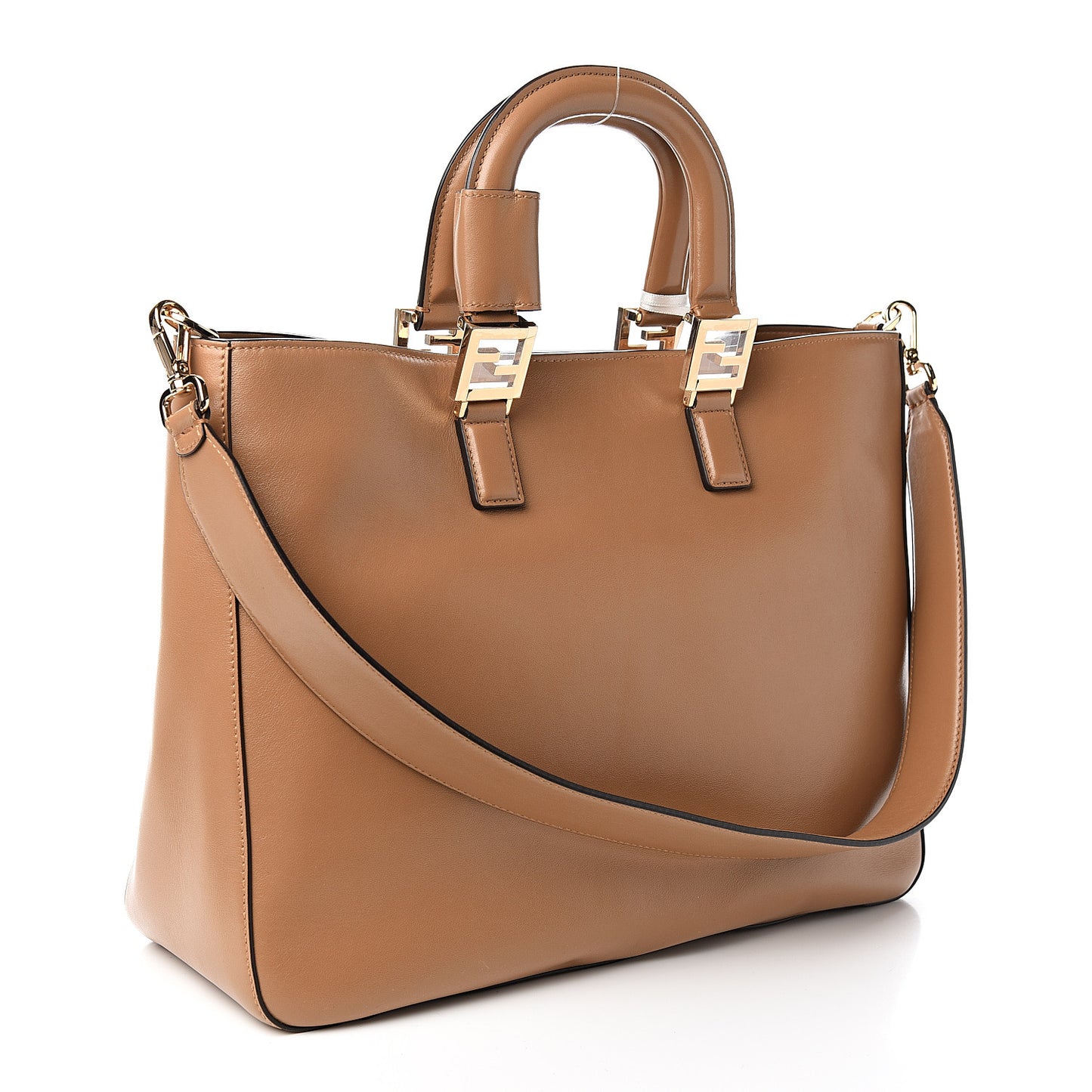 Vitello Glacier Medium FF Tote Nocciola