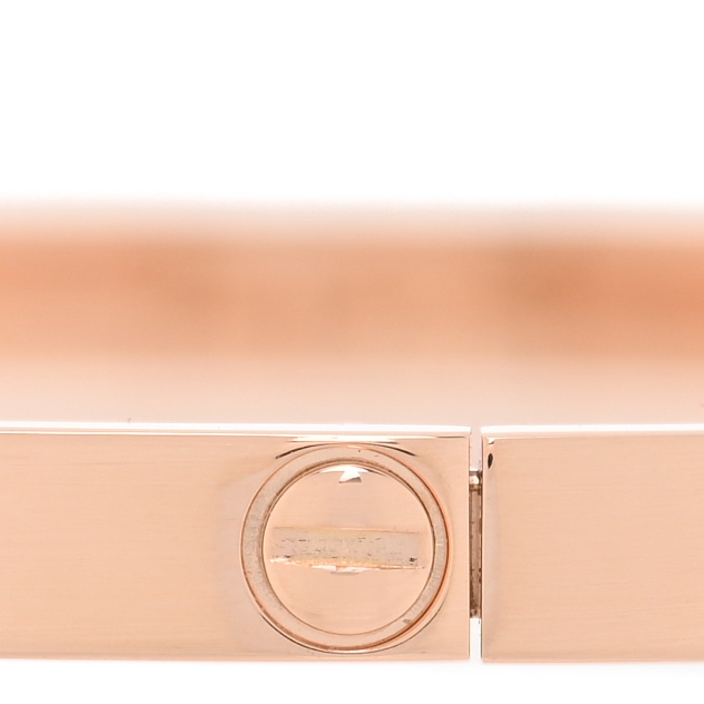 18K Pink Gold 6 Diamond Small LOVE Bracelet 18