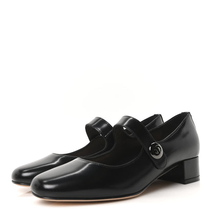 Christian Dior Brushed Calfskin Uniform 30mm Pumps 35.5 Black 4 of 10