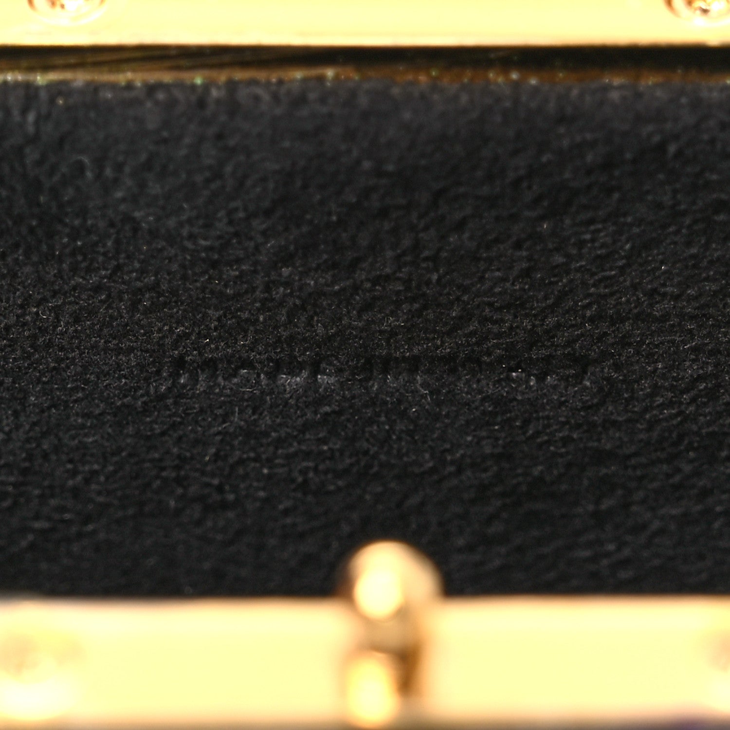 Celine Lizard  Triomphe Mini Vanity Case Black 6 of 11