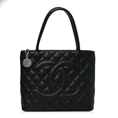 Chanel Caviar Quilted Medallion Tote Black 1 of 14