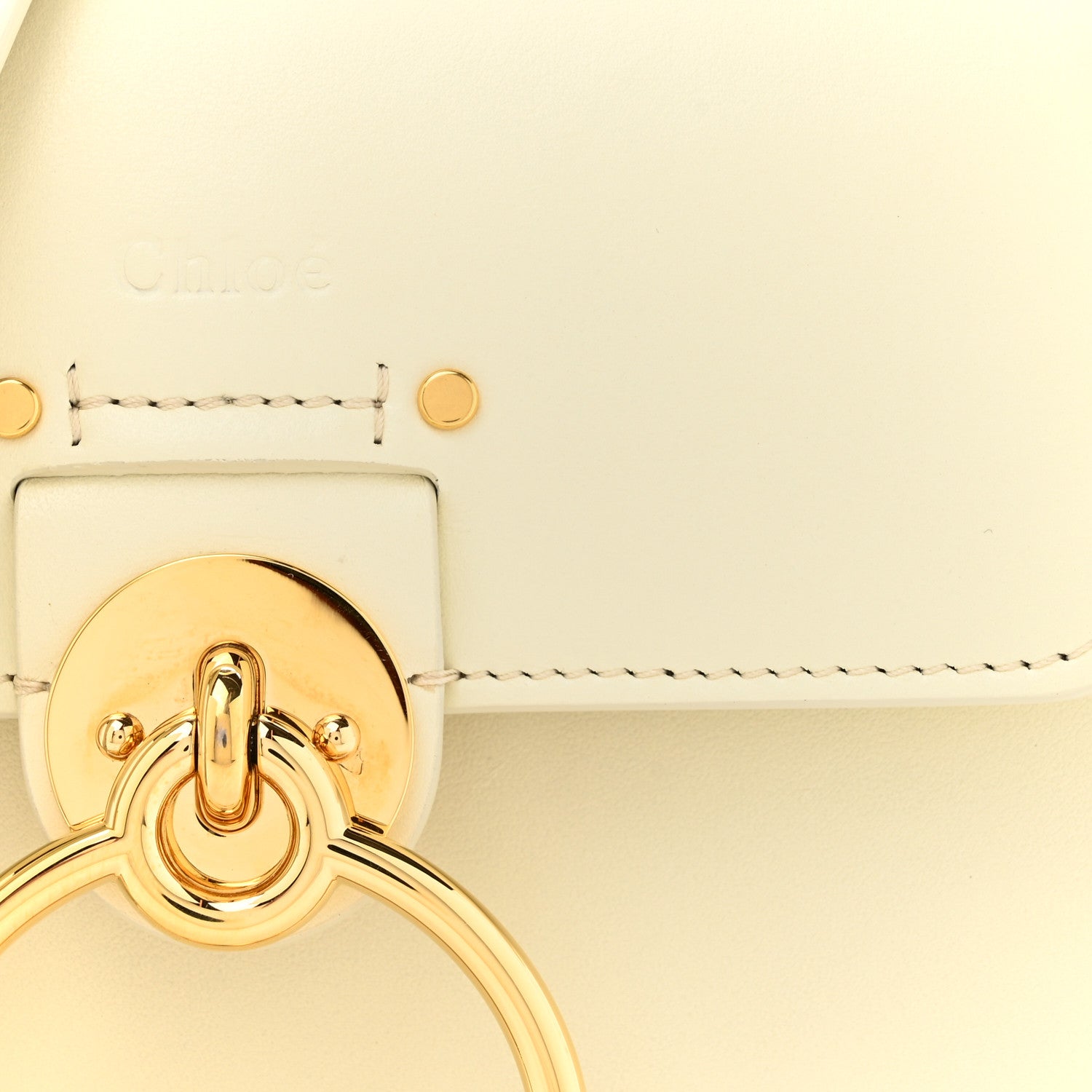 Chloe Calfskin Small Tess Bag Natural White 8 of 13