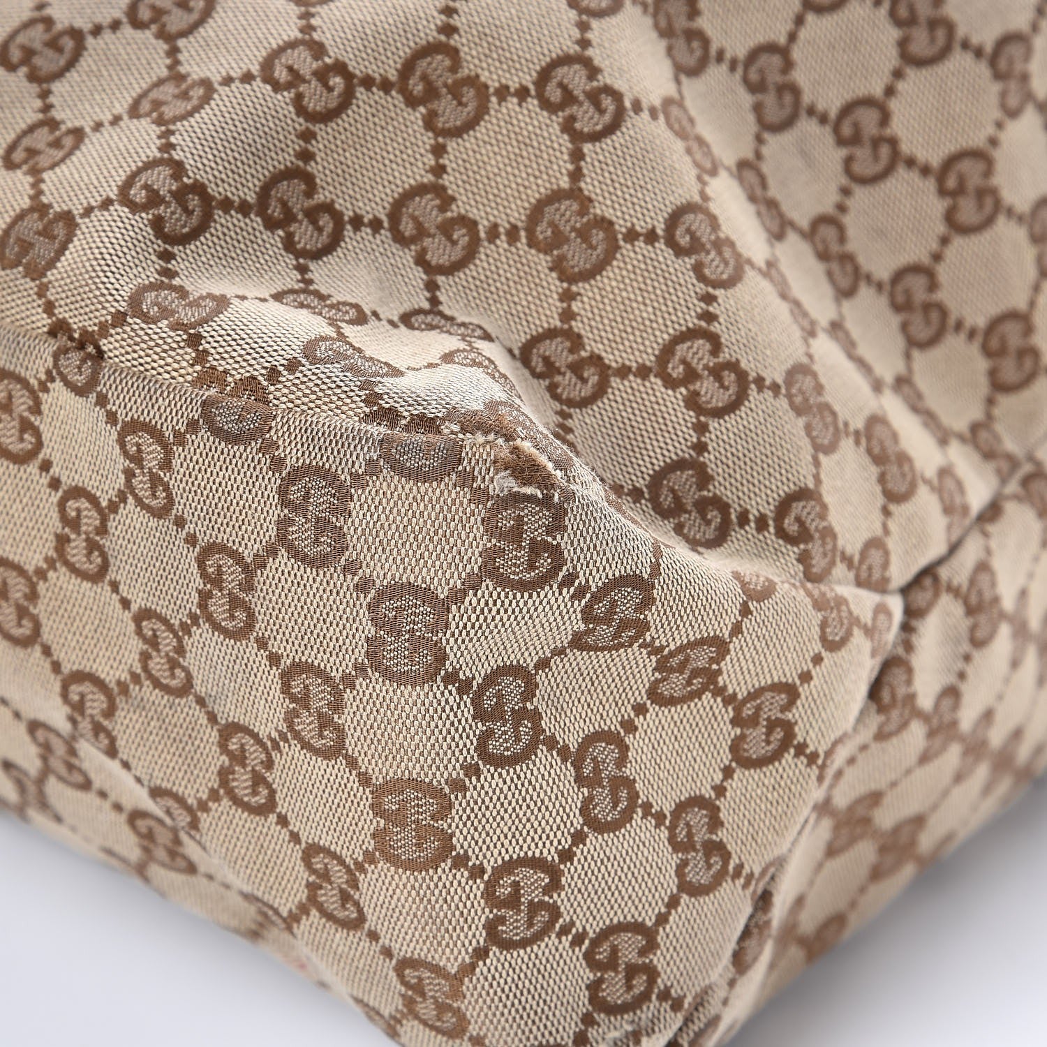 Gucci Monogram Large Horsebit Chain Hobo Off White 12 of 13