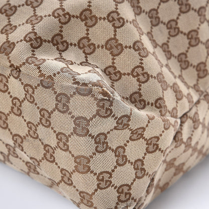 Gucci Monogram Large Horsebit Chain Hobo Off White 12 of 13