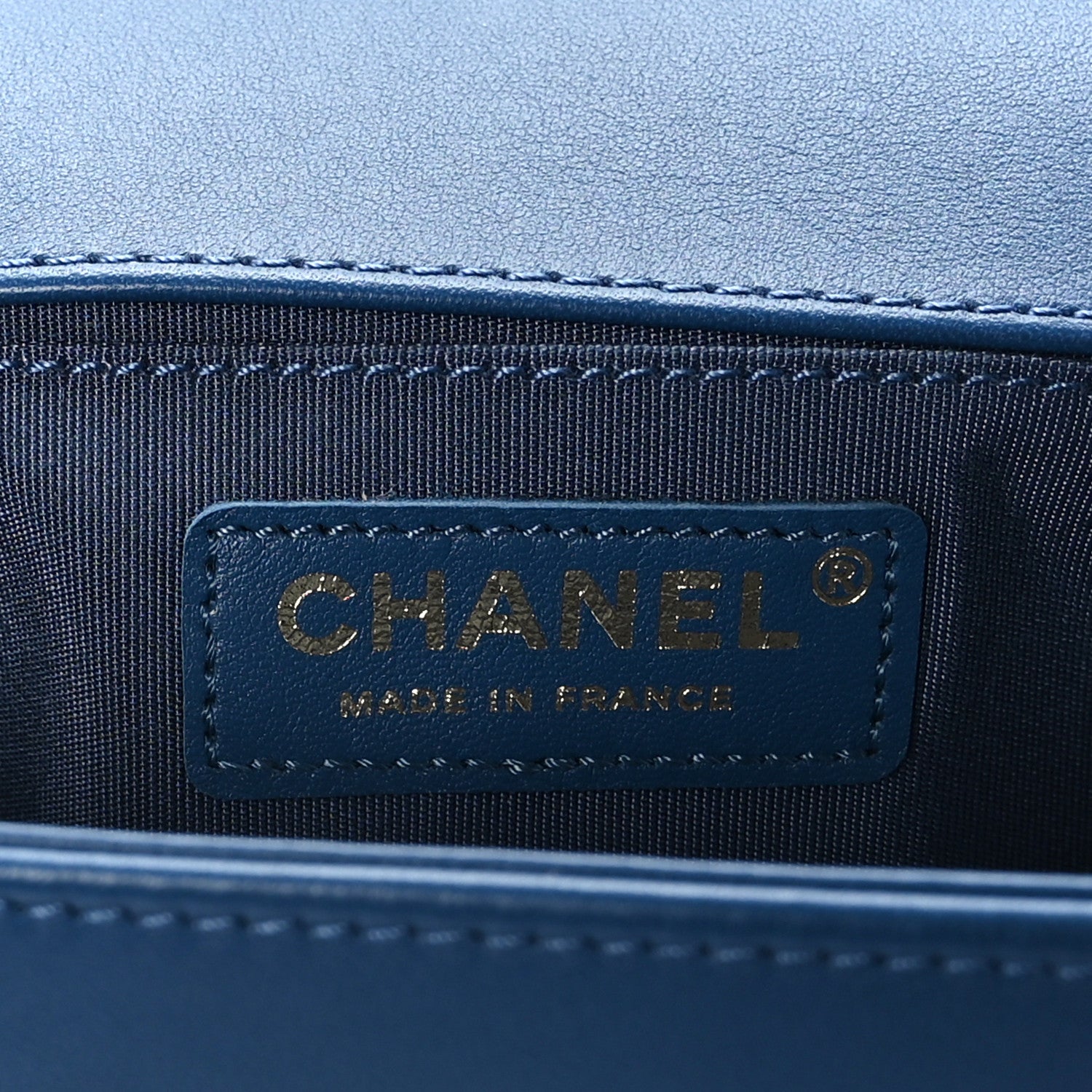Chanel Lambskin Quilted Medium Boy Flap Blue 6 of 9
