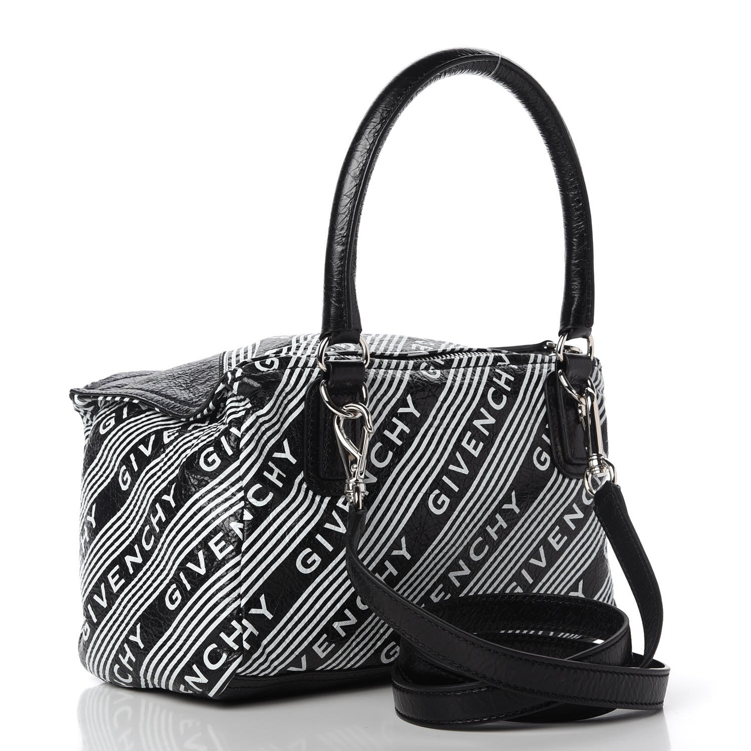 Givenchy Lambskin Small Logo Pandora Black 3 of 10
