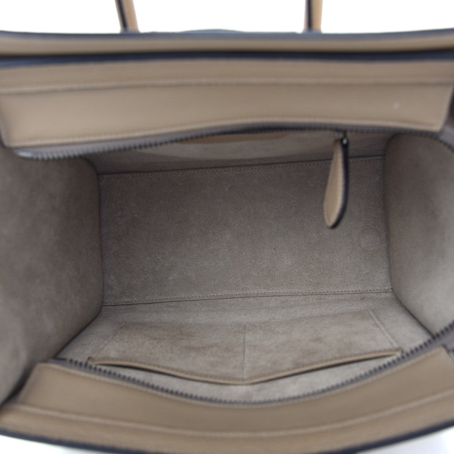 Drummed Calfskin Micro Luggage Dune