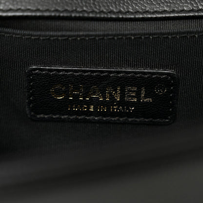 Chanel Caviar Quilted Medium Boy Flap Black 6 of 10