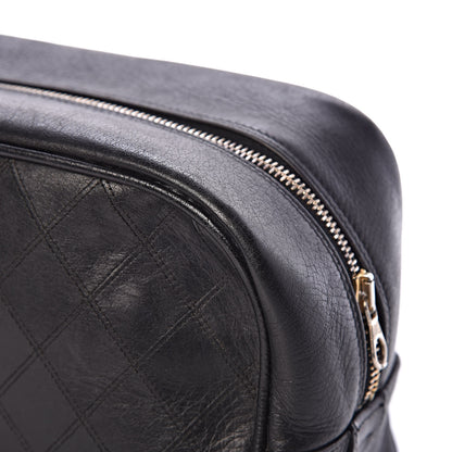 Chanel Lambskin Diamond Stitch Cosmetic Case Black 14 of 16