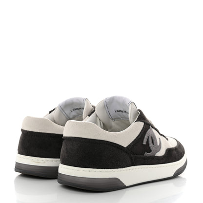 Chanel Fabric Womens Logo Sneakers 36 Black White 4 of 9