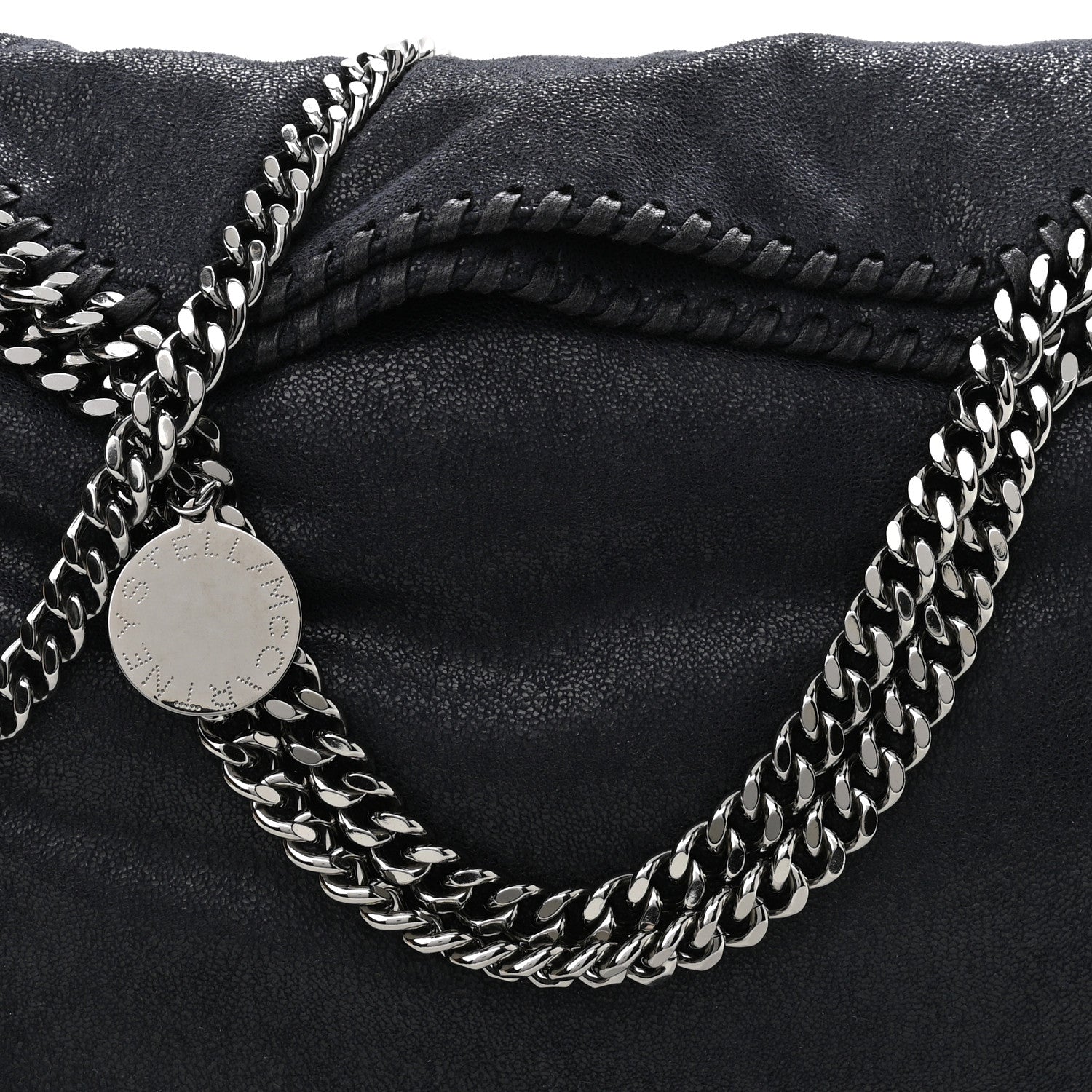 Stella McCartney Shaggy Deer Falabella Fold Over Tote Black 8 of 10