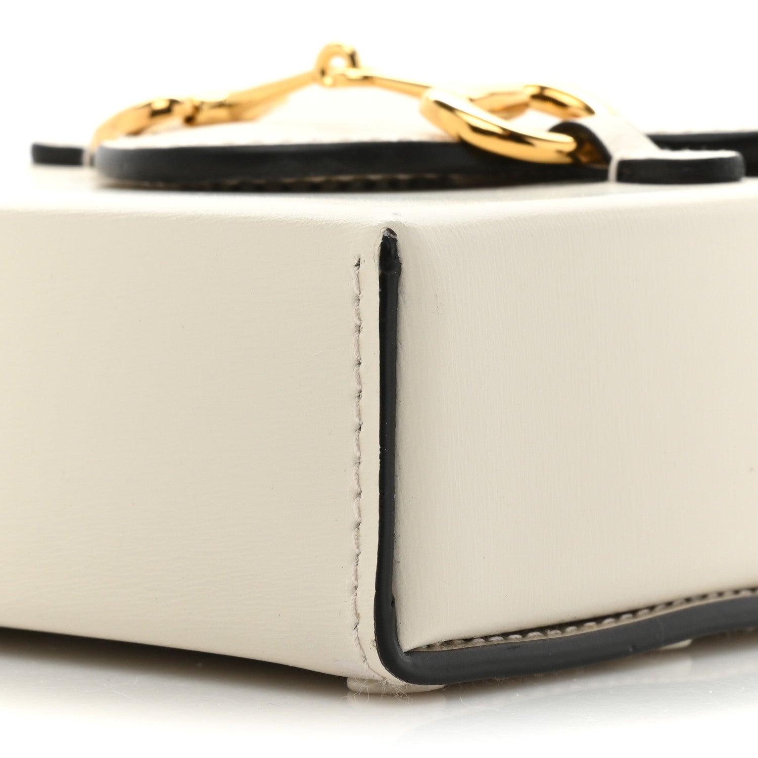 Gucci Boarded Plutone Calfskin Mini Horsebit 1955 Crossbody Bag Mystic White 8 of 9