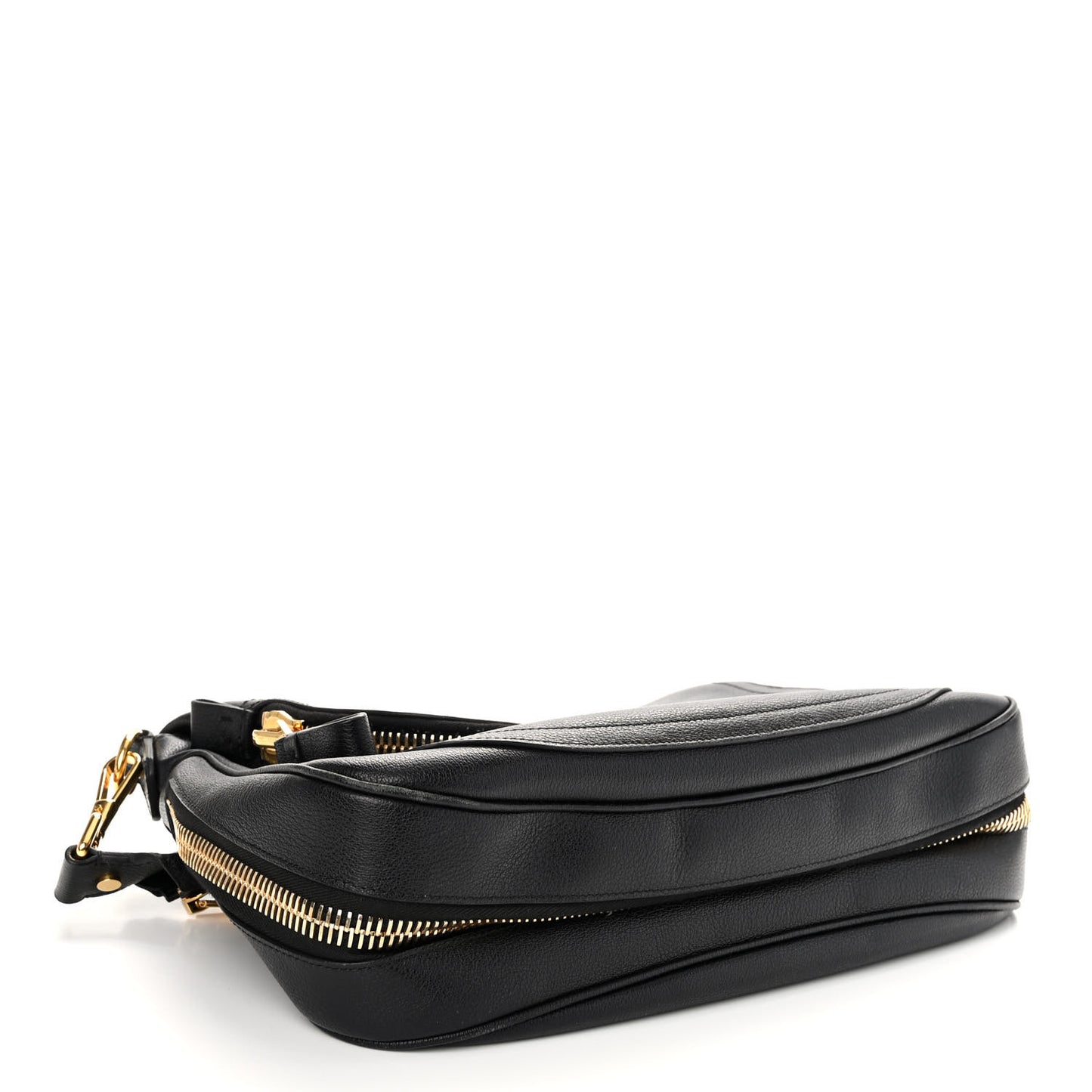 Calfskin Large Jennifer Crossbody Bag Black