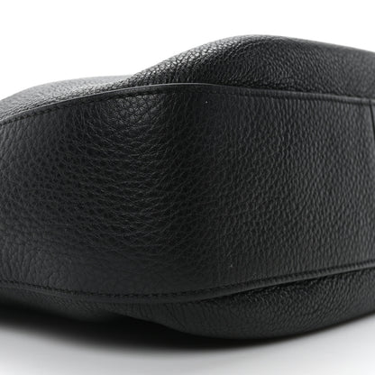 Prada Vitello Phenix Zippered Messenger Hobo Black 8 of 9