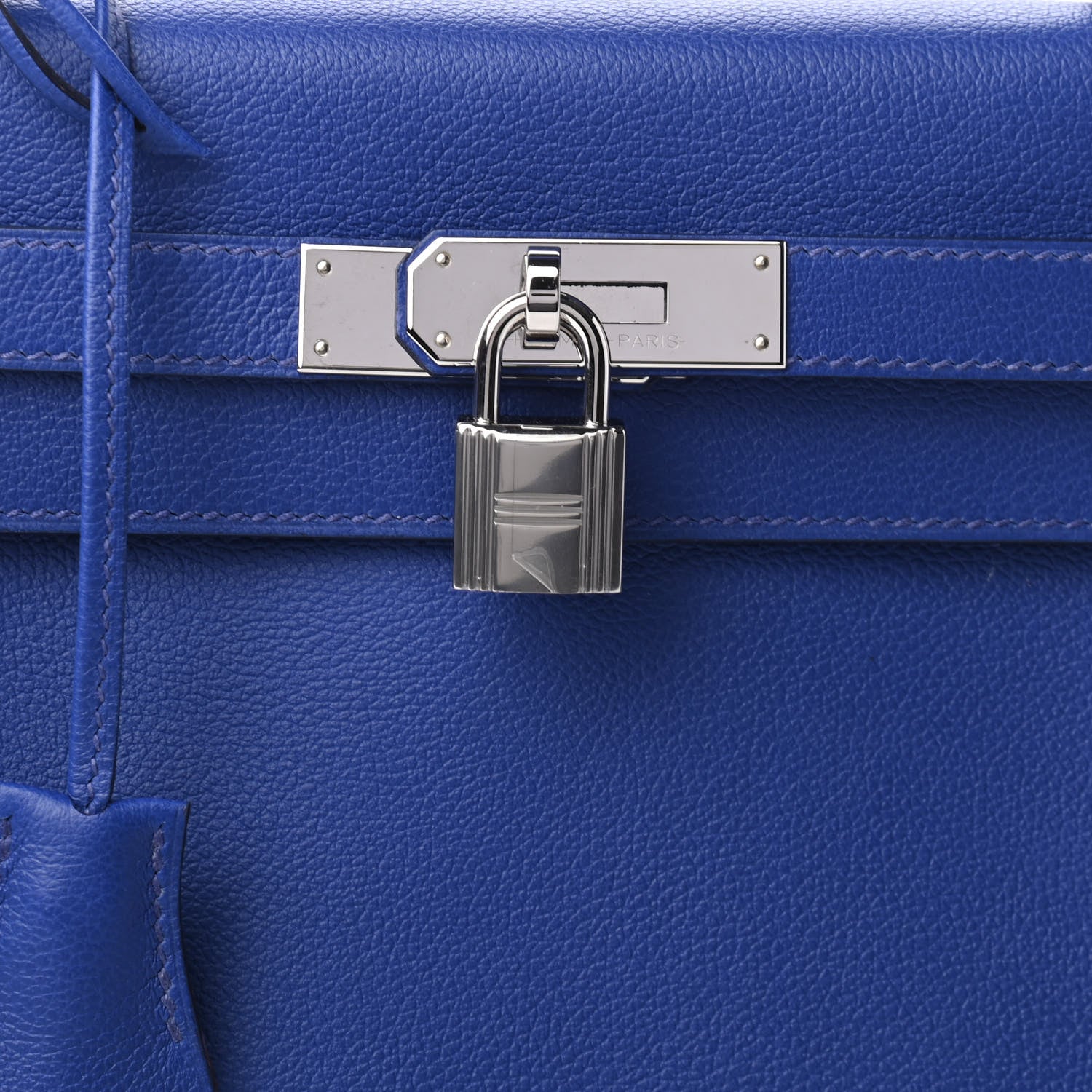 Hermes Evercolor Verso Kelly Retourne 28 Bleu Royal 5P Pink 6 of 13