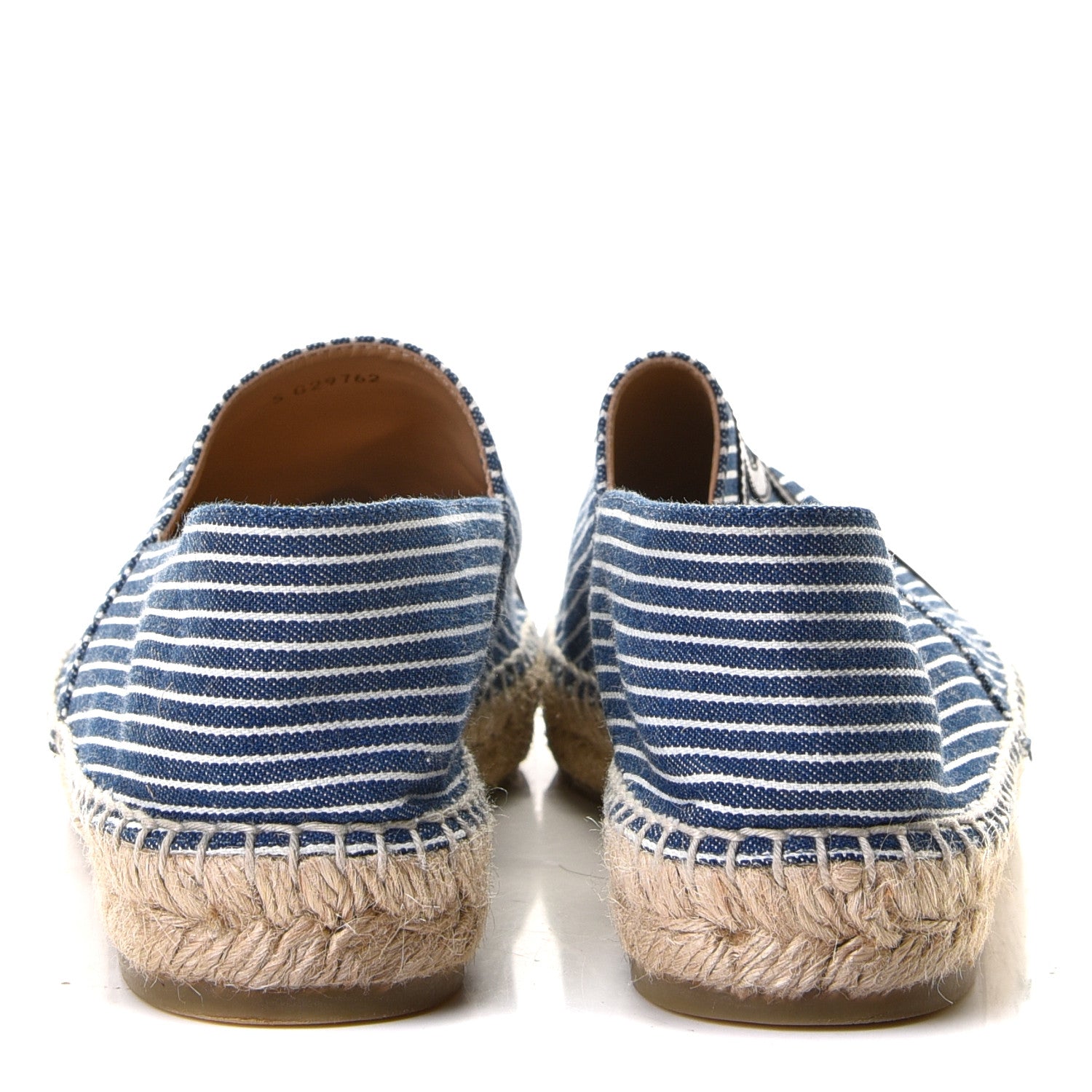 Chanel Denim CC Espadrilles 39 Blue White Black 5 of 9