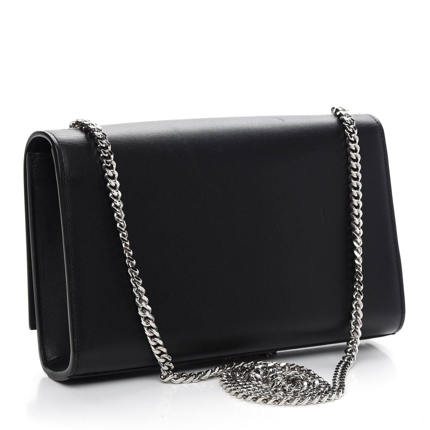 Smooth Calfskin Medium Classic Monogram Kate Tassel Satchel Black
