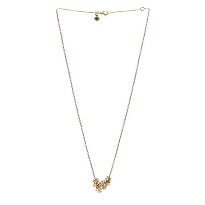 David Yurman 18K Yellow Gold Diamond Stax Rondelle Pendant Necklace 3 of 6