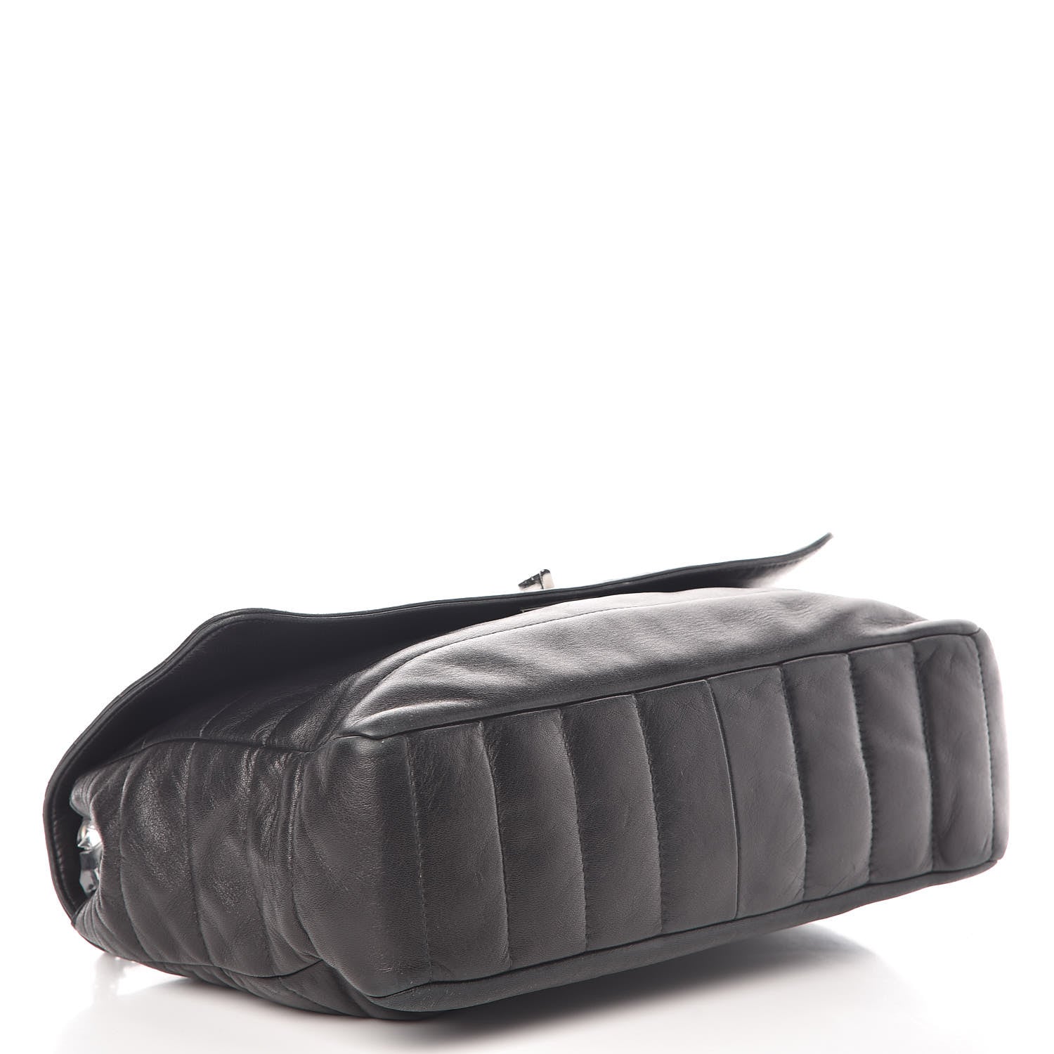 Chanel Lambskin Horizontal Quilt Mademoiselle Flap Black 4 of 10