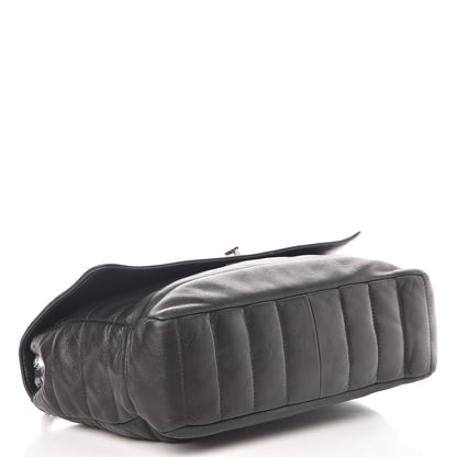 Chanel Lambskin Horizontal Quilt Mademoiselle Flap Black 4 of 10
