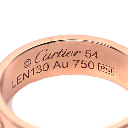 Cartier 18K Pink Gold 5.5mm LOVE Ring 54 6.75 4 of 5
