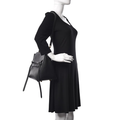 Celine Grained Calfskin Mini Belt Bag Black 2 of 9