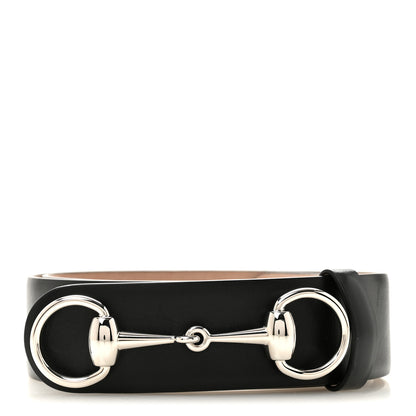 Gucci Calfskin Horsebit 1955 Belt 90 36 Black 1 of 5