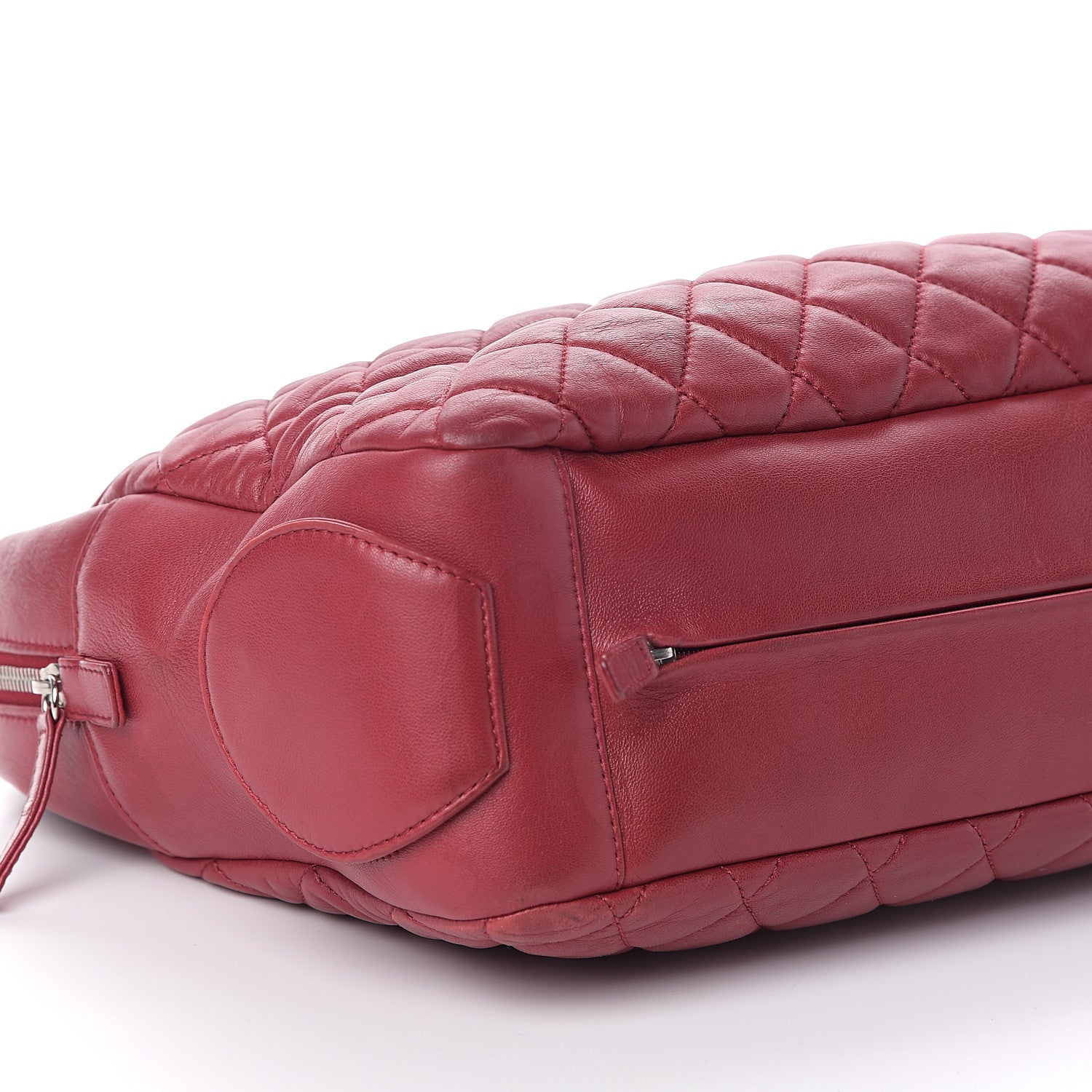 Chanel Aged Calfskin Quilted Large Reissue Camera Case Red 7 of 8