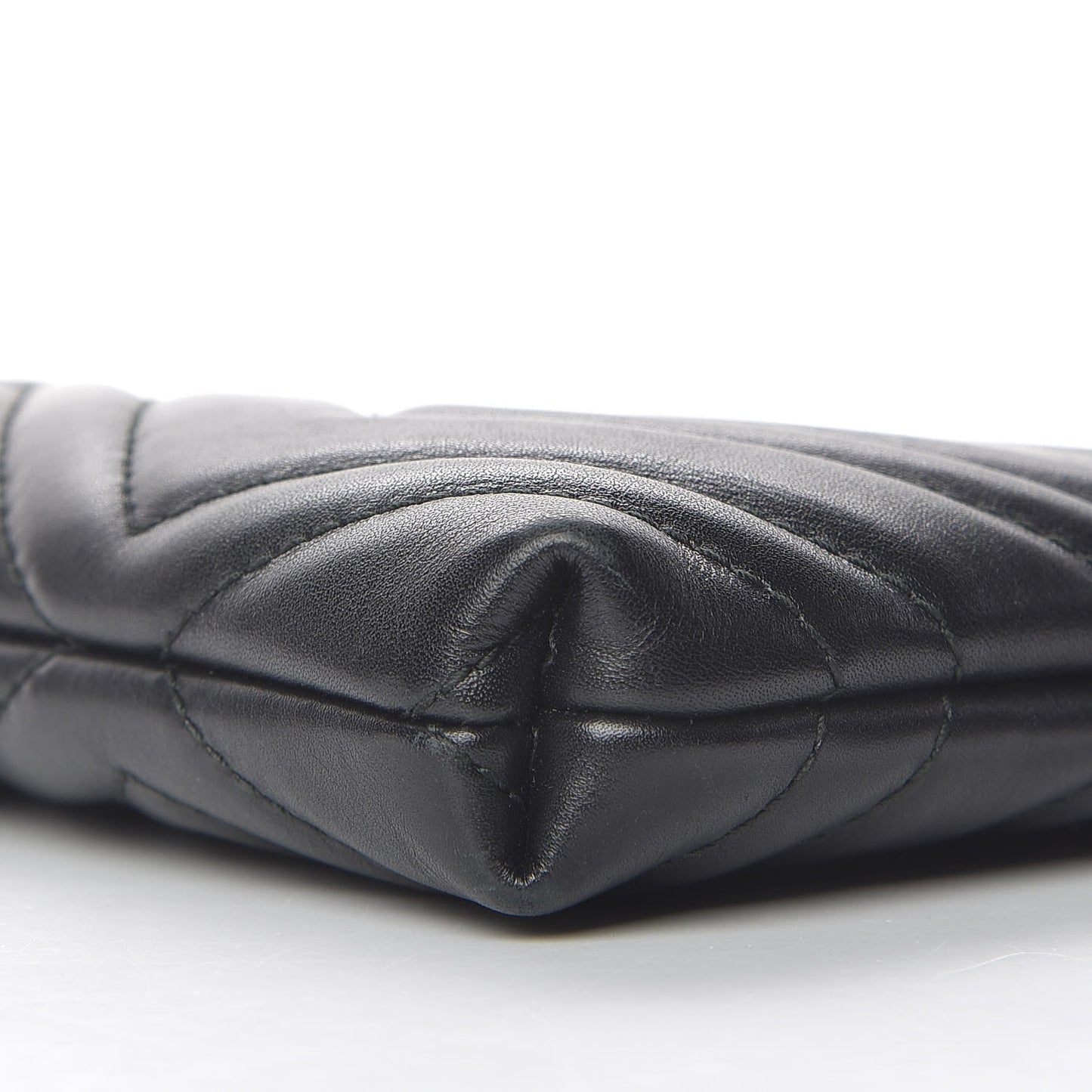 Calfskin Matelasse Mini GG Marmont Chain Bag Black