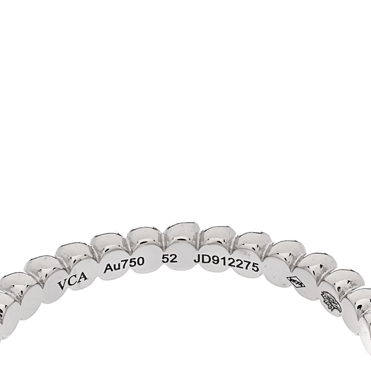 18K White Gold Small Perlee Ring 52 6
