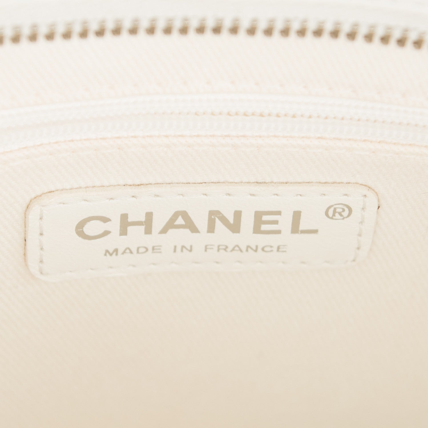Chanel Caviar Quilted Medallion Tote White 6 of 7