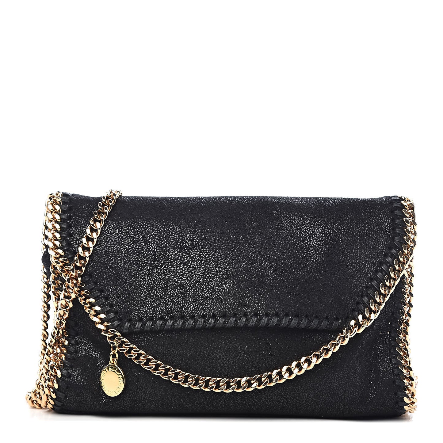Shaggy Deer Mini Falabella Shoulder Bag Black
