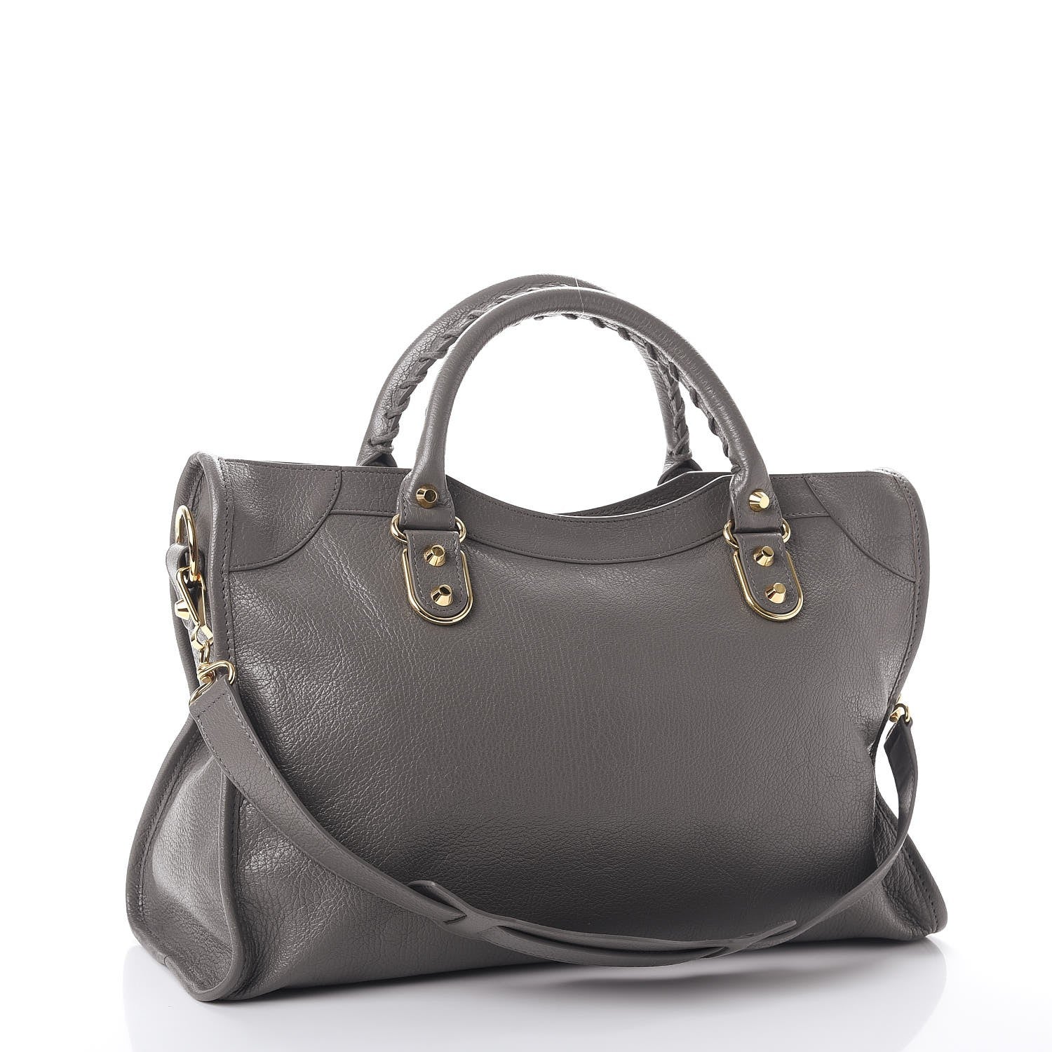Balenciaga Chevre Gold Metallic Edge Hardware City Gris Acier 3 of 7