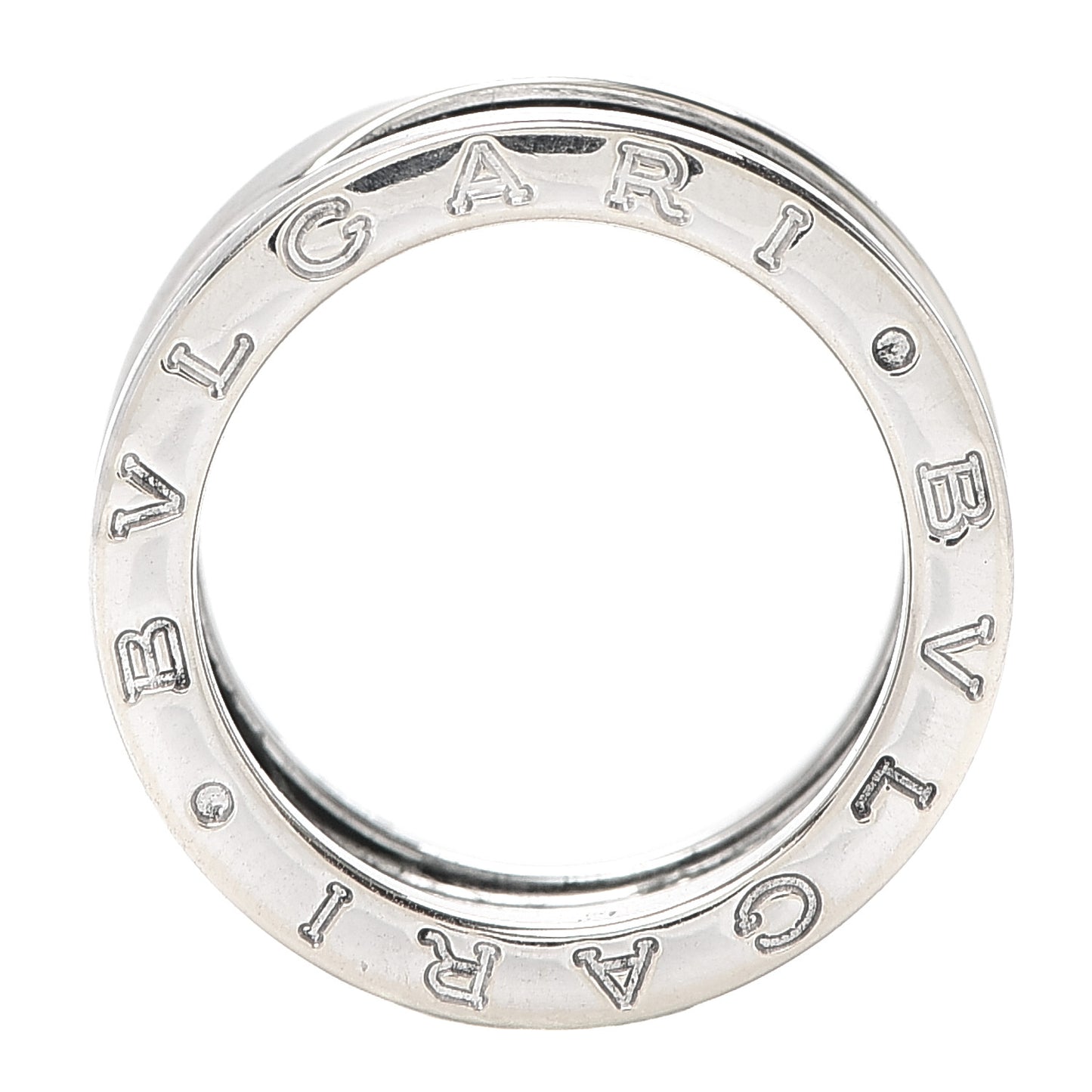 18K White Gold B.Zero1 Three-Band Ring 50 5.5