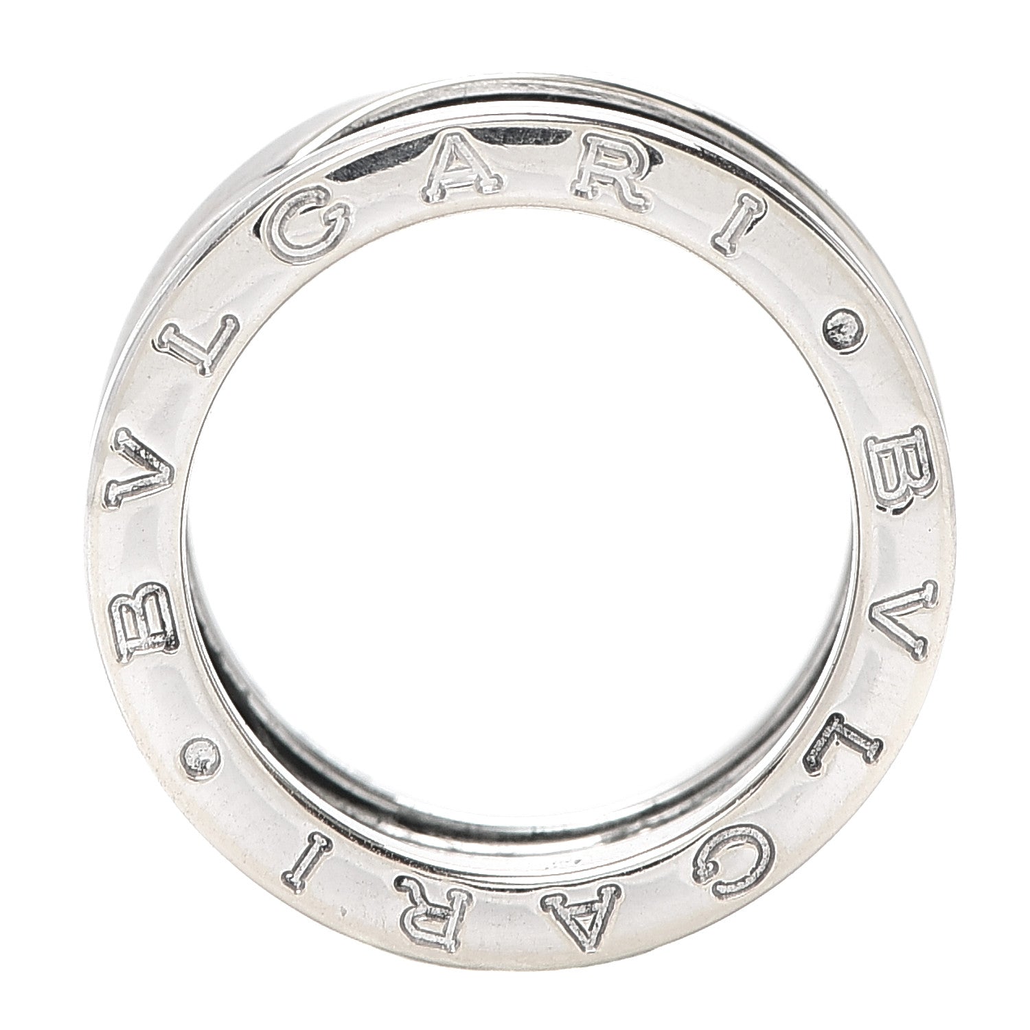 Bulgari 18K White Gold B.Zero1 Three-Band Ring 50 5.5 4 of 6