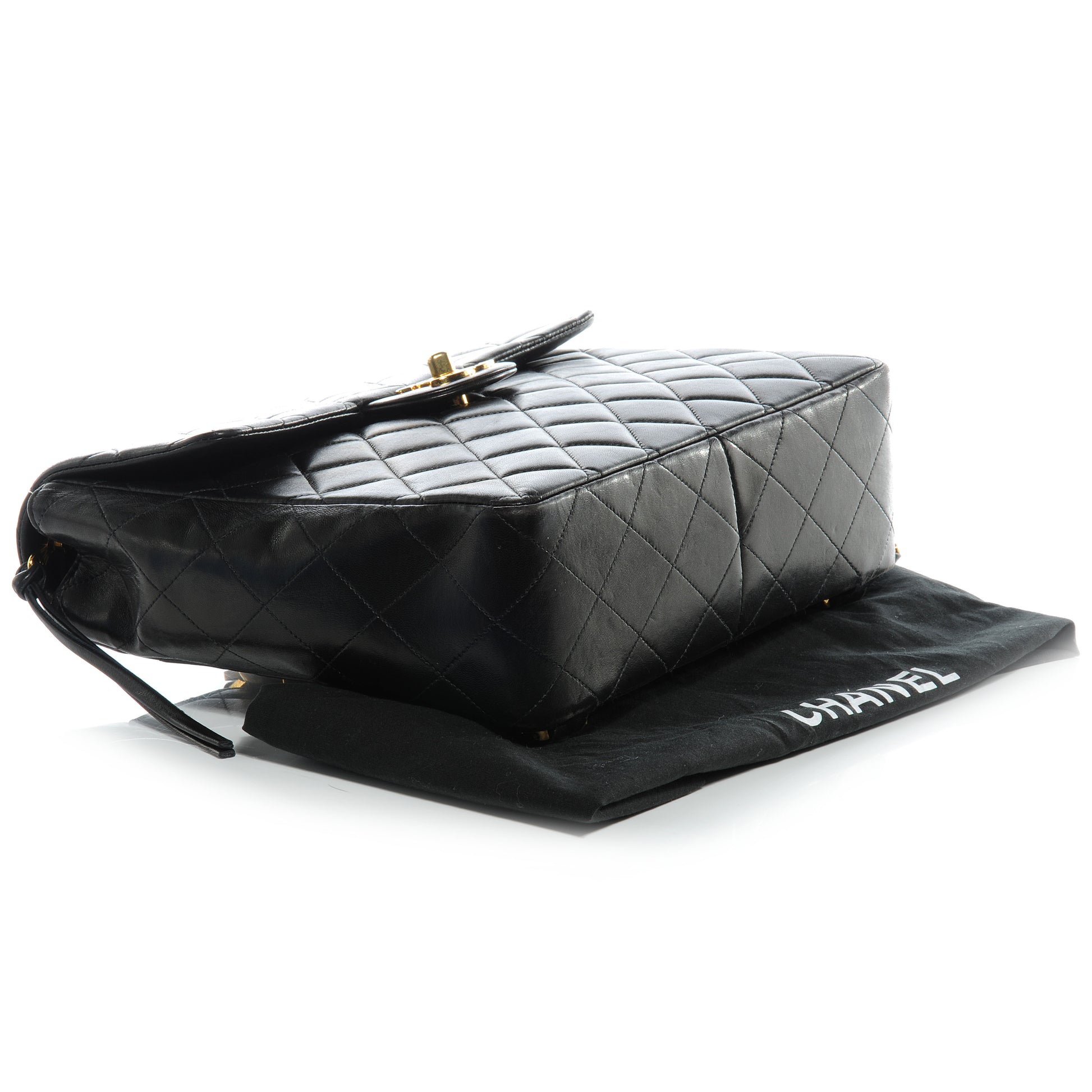 Chanel Lambskin Quilted Backpack Black 4 of 8