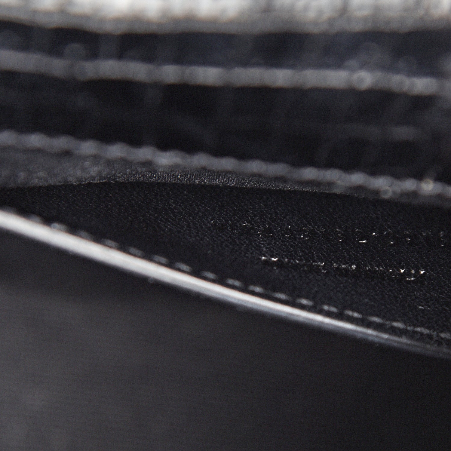 Saint Laurent Calfskin Crocodile Embossed Medium Monogram Envelope Chain Shoulder Bag Black 6 of 15