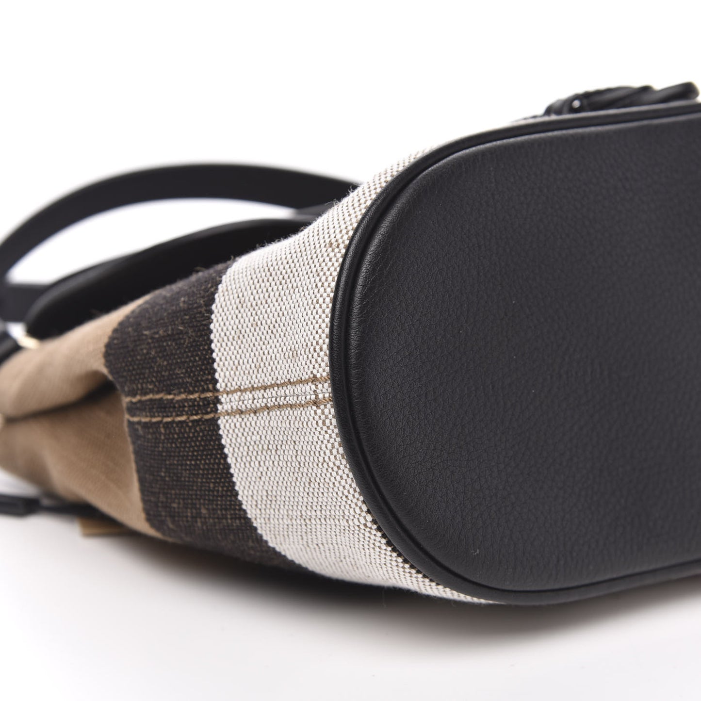 Mega Check Grainy Calfskin Small Gowan Messenger Bag Black