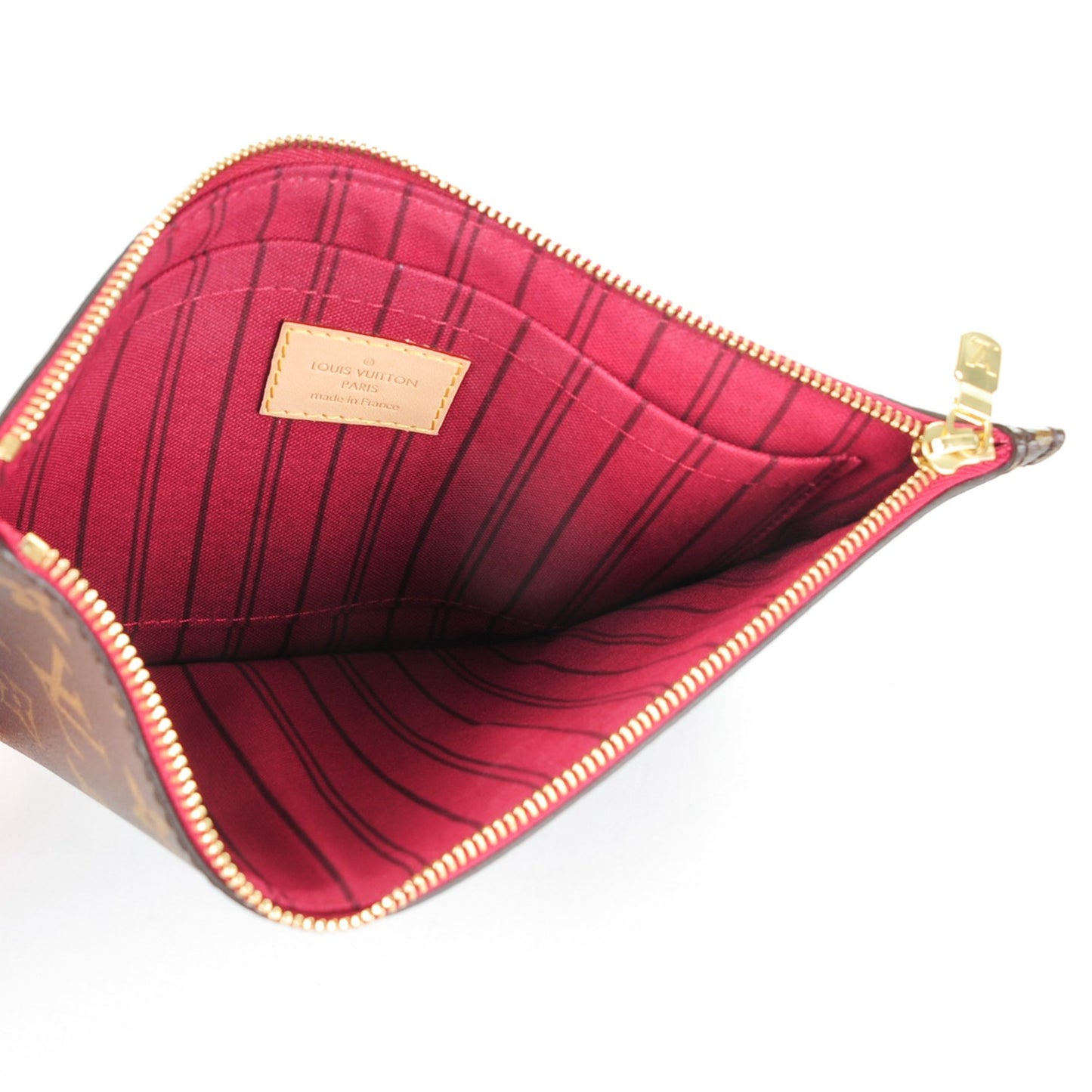 Monogram Neverfull MM GM Pochette Fuchsia